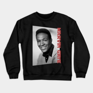 marvin gaye classic portrait Crewneck Sweatshirt